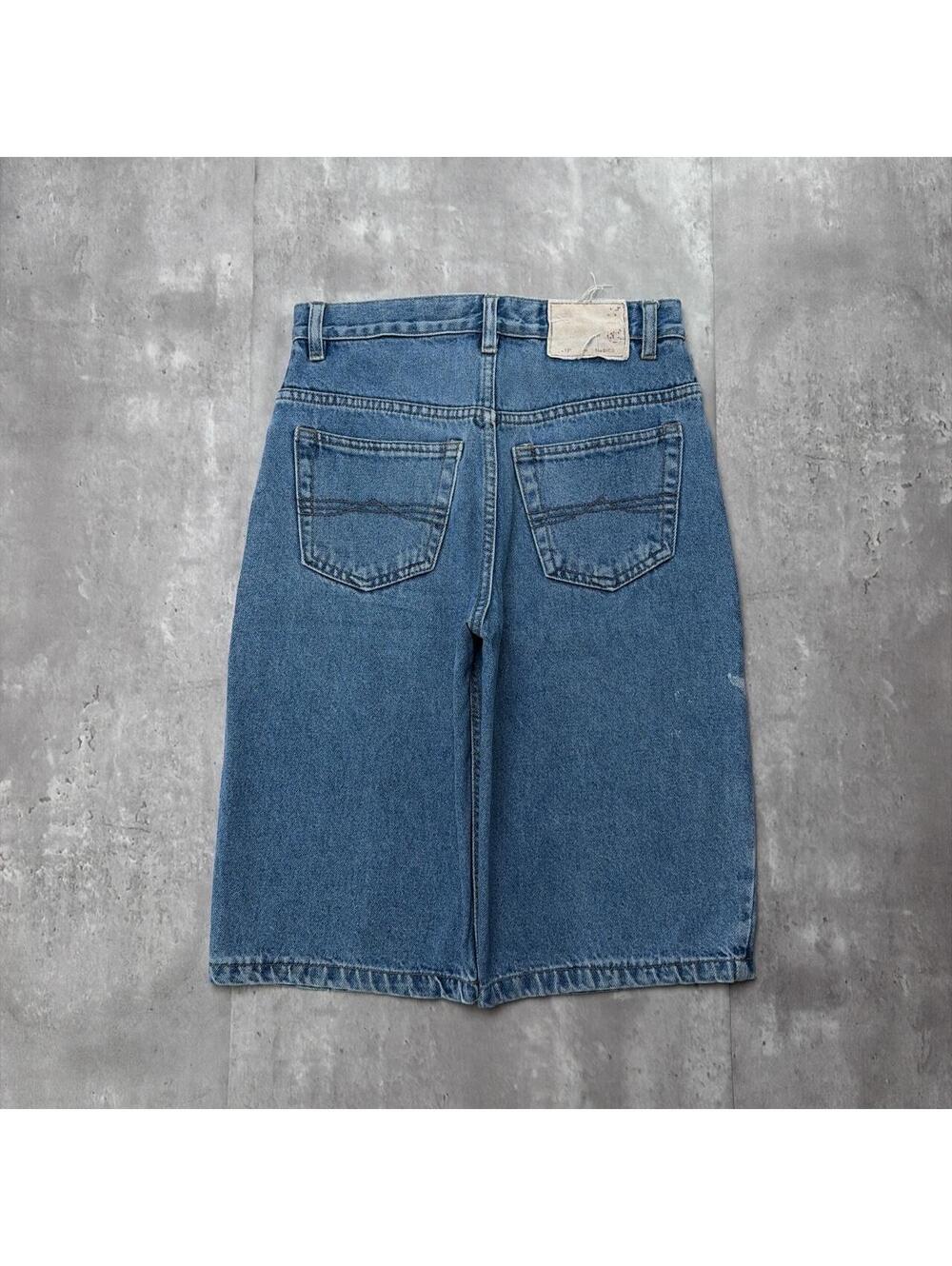 Y2K Blue Bugle Boy Grunge Baggy Skater Denim Jorts